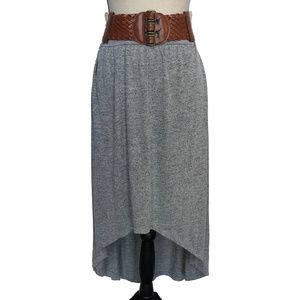 Miss Chievous Gray High Low Maxi Skirt